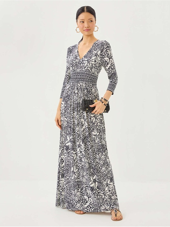 Lilly Pulitzer Dresses & Skirts - Lilly Pulitzer Roslynne V-Neck Maxi Dress